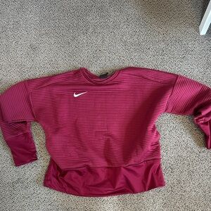 Nike Burgundy Crewneck Sweatshirt